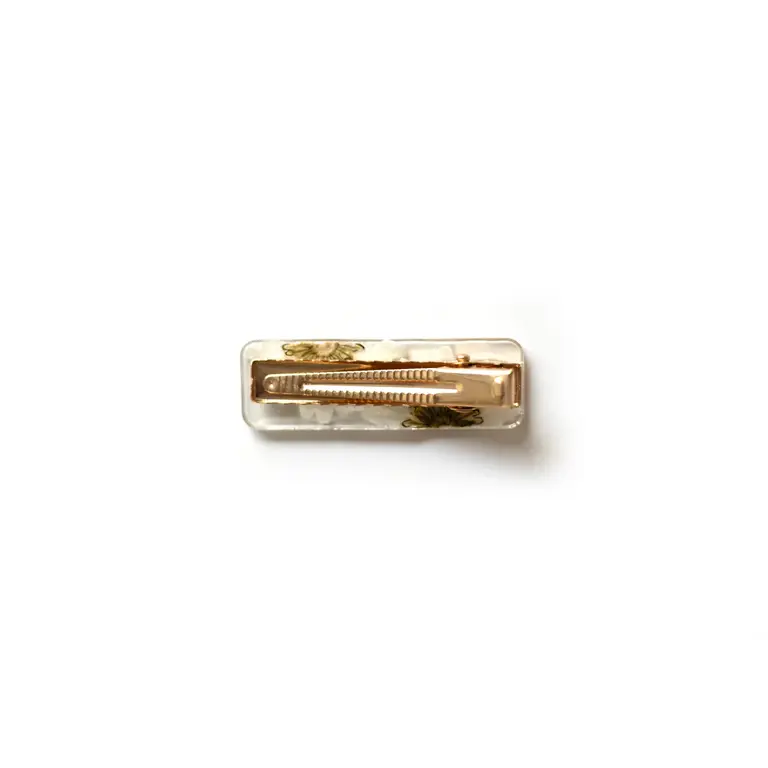 GIBOU BARRETTE DROITE AVEC FLEURS SÉCHÉES - MARGUERITE