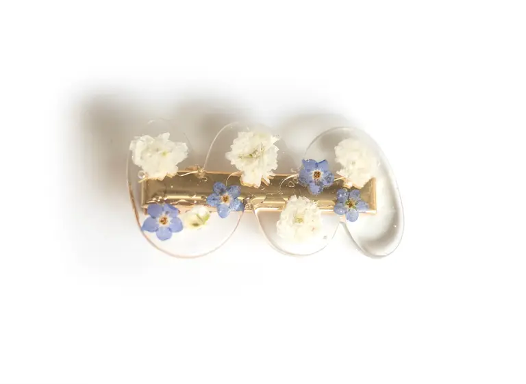 GIBOU BARRETTE ONDULÉE AVEC FLEURS SÉCHÉES