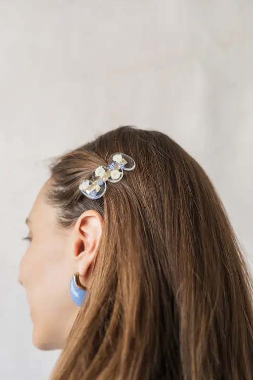GIBOU BARRETTE ONDULÉE AVEC FLEURS SÉCHÉES