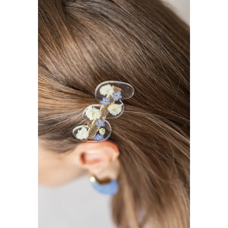 GIBOU WAVY CLIP WITH DRIED FLOWERS