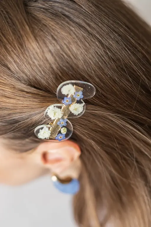 GIBOU BARRETTE ONDULÉE AVEC FLEURS SÉCHÉES