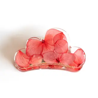 GIBOU PINCE À CHEVEUX NUAGE AVEC FLEURS SÉCHÉES - FLEUR ROUGE