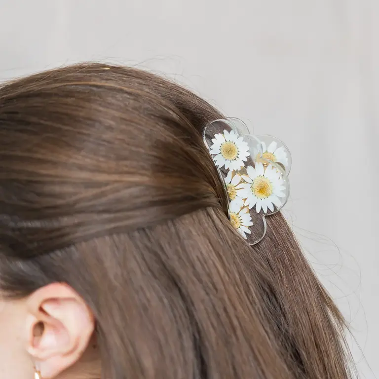 GIBOU PINCE À CHEVEUX NUAGE AVEC FLEURS SÉCHÉES - MARGUERITE