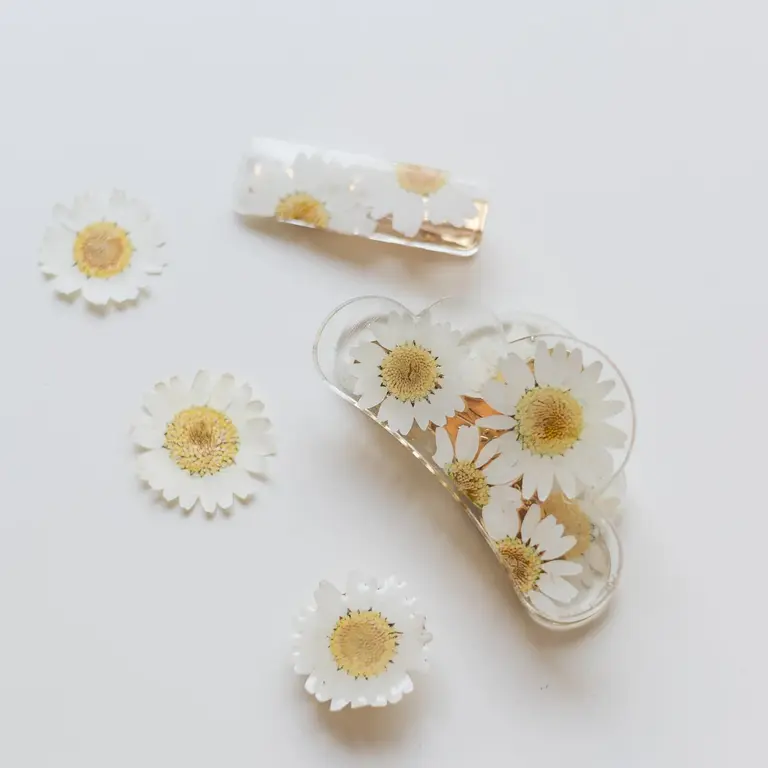 GIBOU PINCE À CHEVEUX NUAGE AVEC FLEURS SÉCHÉES - MARGUERITE