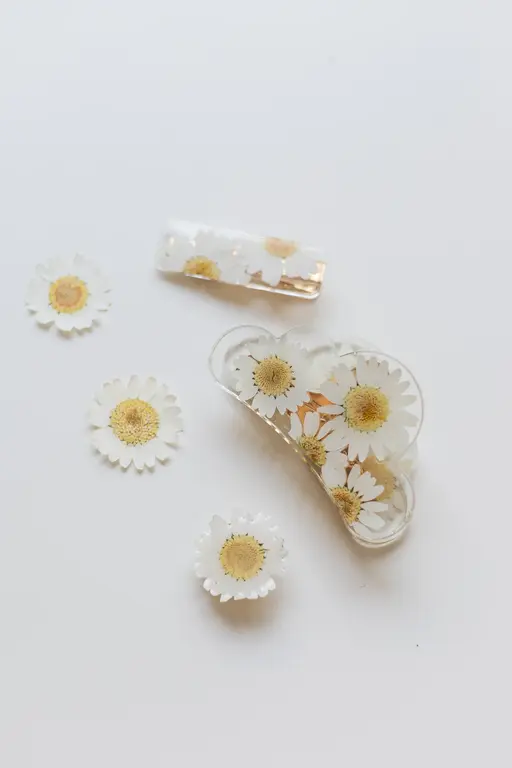 GIBOU PINCE À CHEVEUX NUAGE AVEC FLEURS SÉCHÉES - MARGUERITE