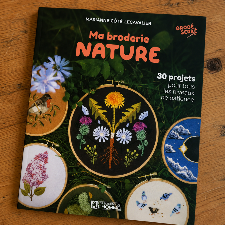 BRODÉ SERRÉ LIVRE - MA BRODERIE NATURE