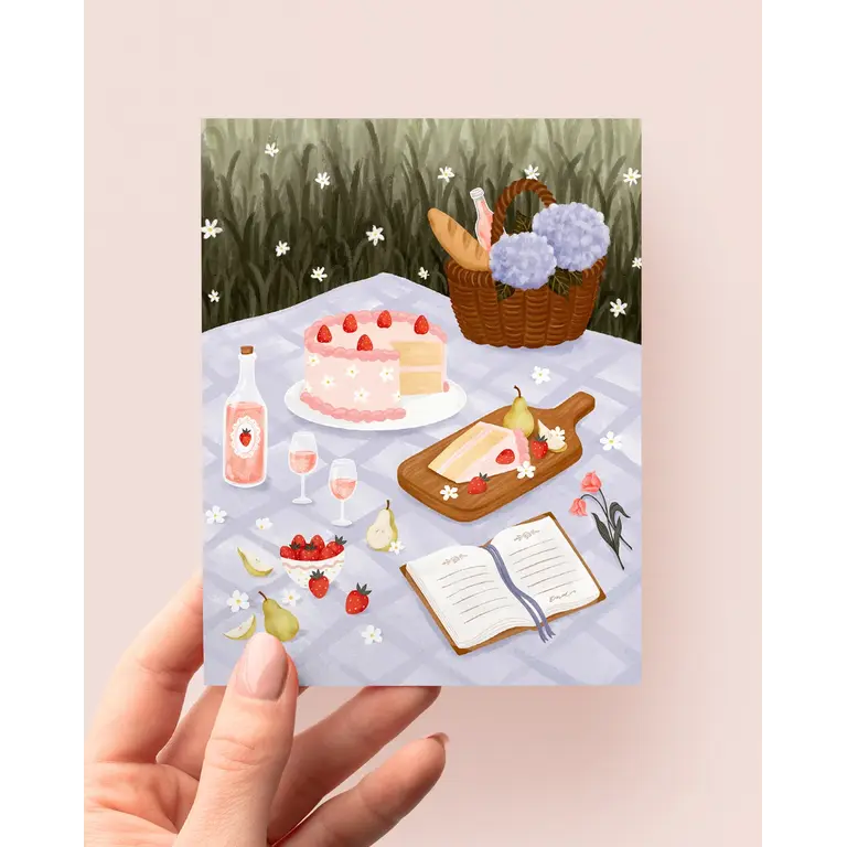MARIE-LISE ILLUSTRATION GREETING CARD - SWEET PICNIC