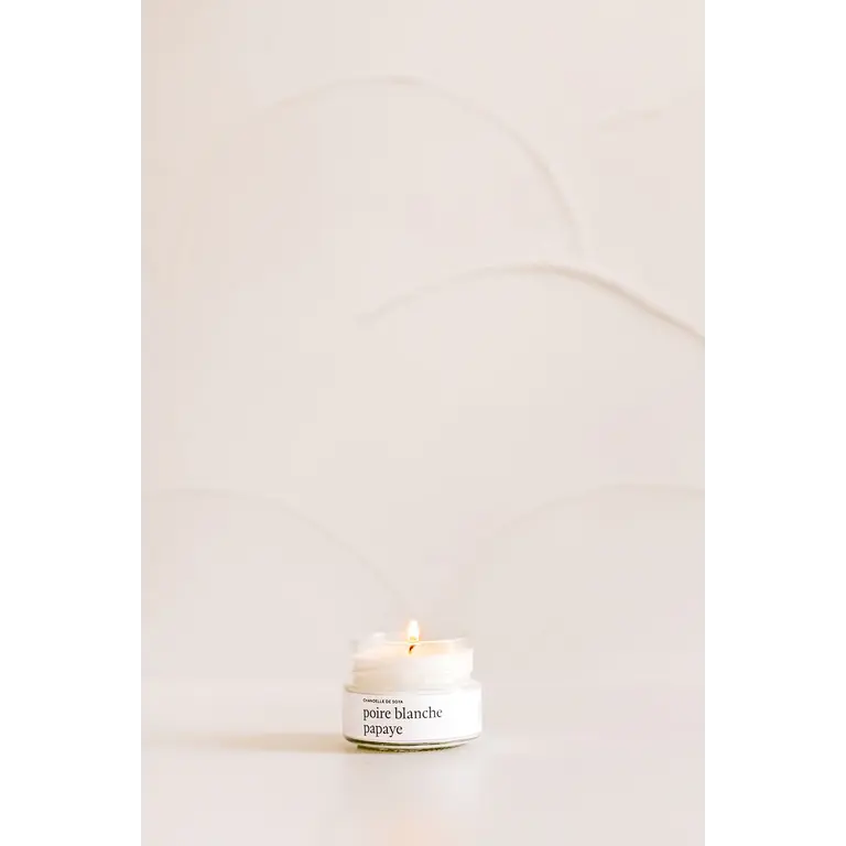 MARÉE CHANDELLE CHANDELLE DE SOYA - POIRE BLANCHE ET PAPAYE