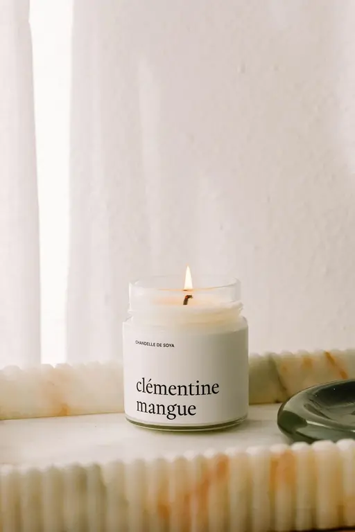 MARÉE CHANDELLE CHANDELLE DE SOYA - CLÉMENTINE ET MANGUE