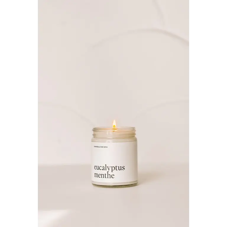 MARÉE CHANDELLE 270ML SOY CANDLE - EUCALYPTUS AND MINT