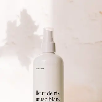 MARÉE CHANDELLE EAU DE LINGE - FLEUR DE RIZ MUSC BLANC