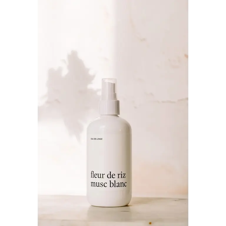 MARÉE CHANDELLE EAU DE LINGE - FLEUR DE RIZ MUSC BLANC