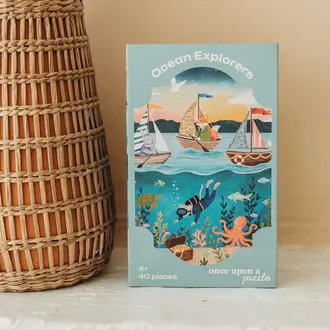 ONCE UPON A PUZZLE MINI PUZZLE 40 PCS - EXPLORATEURS DE L'OCÉAN