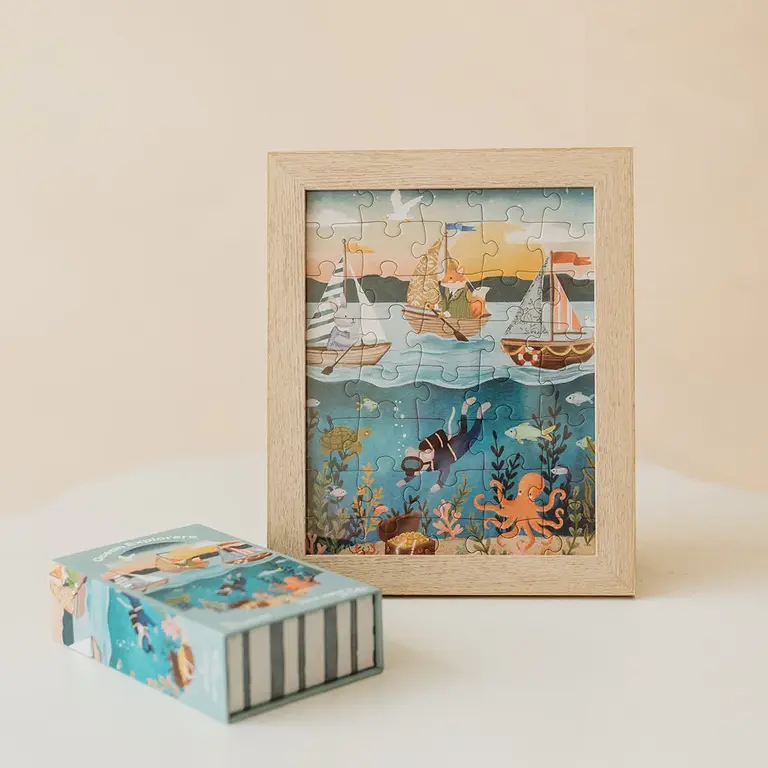 ONCE UPON A PUZZLE MINI PUZZLE 40 PCS - EXPLORATEURS DE L'OCÉAN