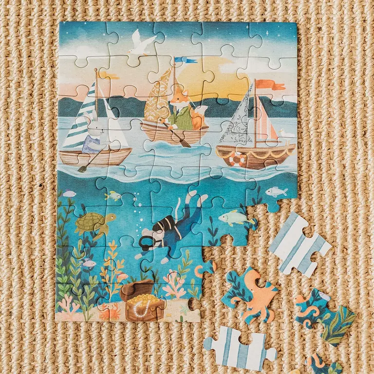 ONCE UPON A PUZZLE MINI PUZZLE 40 PCS - EXPLORATEURS DE L'OCÉAN