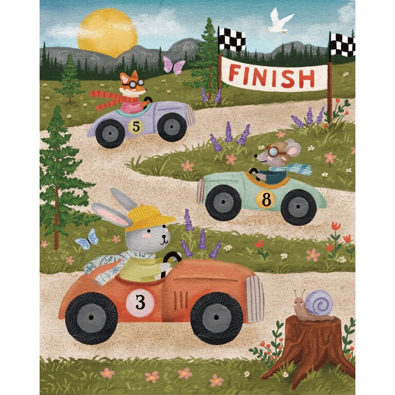 ONCE UPON A PUZZLE MINI PUZZLE 40 PCS - LITTLE RACERS