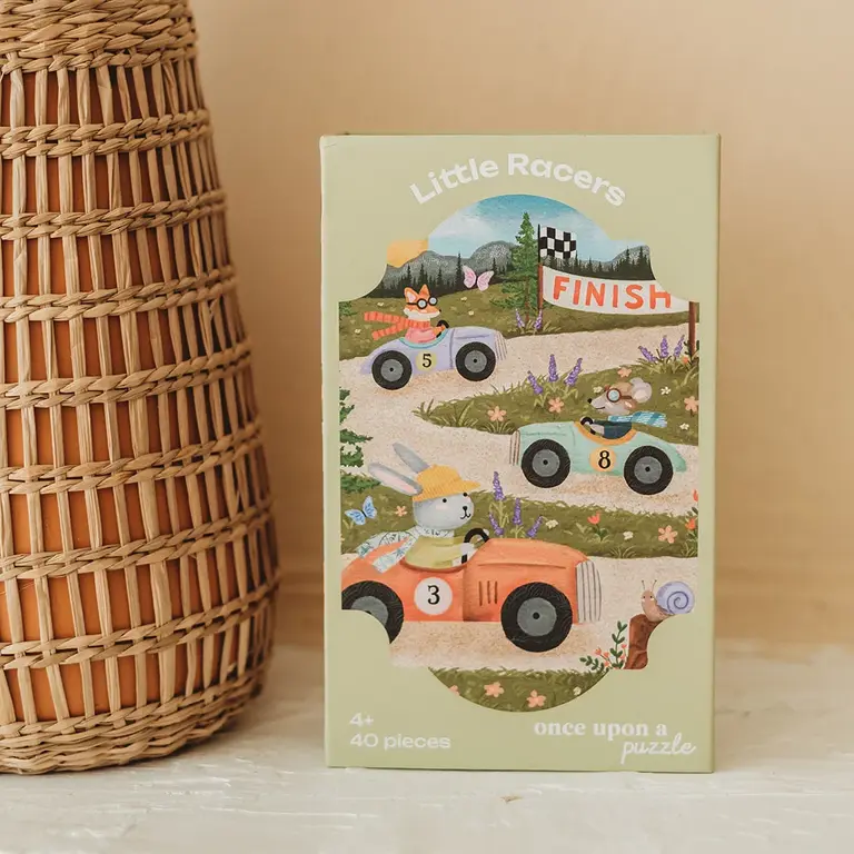 ONCE UPON A PUZZLE MINI PUZZLE 40 PCS - LITTLE RACERS