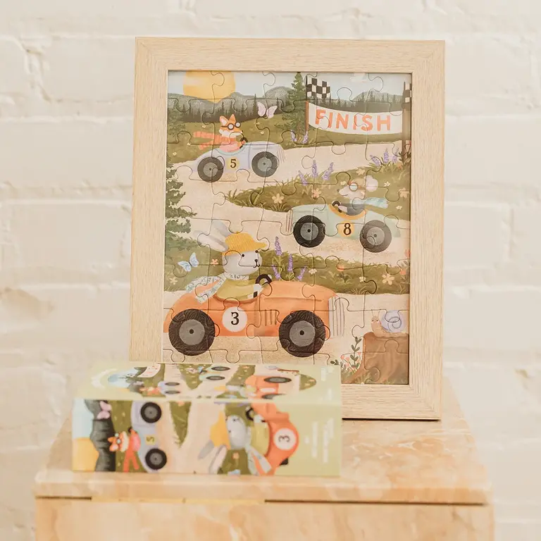ONCE UPON A PUZZLE MINI PUZZLE 40 PCS - LITTLE RACERS