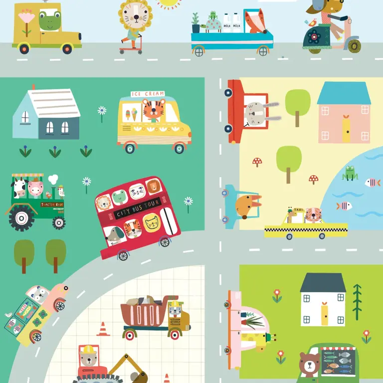 ONCE UPON A PUZZLE PUZZLE 48 PCS - UNE JOURNÉE SUR LE BOULEVARD ANIMÉ