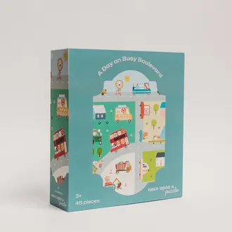 ONCE UPON A PUZZLE PUZZLE 48 PCS - UNE JOURNÉE SUR LE BOULEVARD ANIMÉ