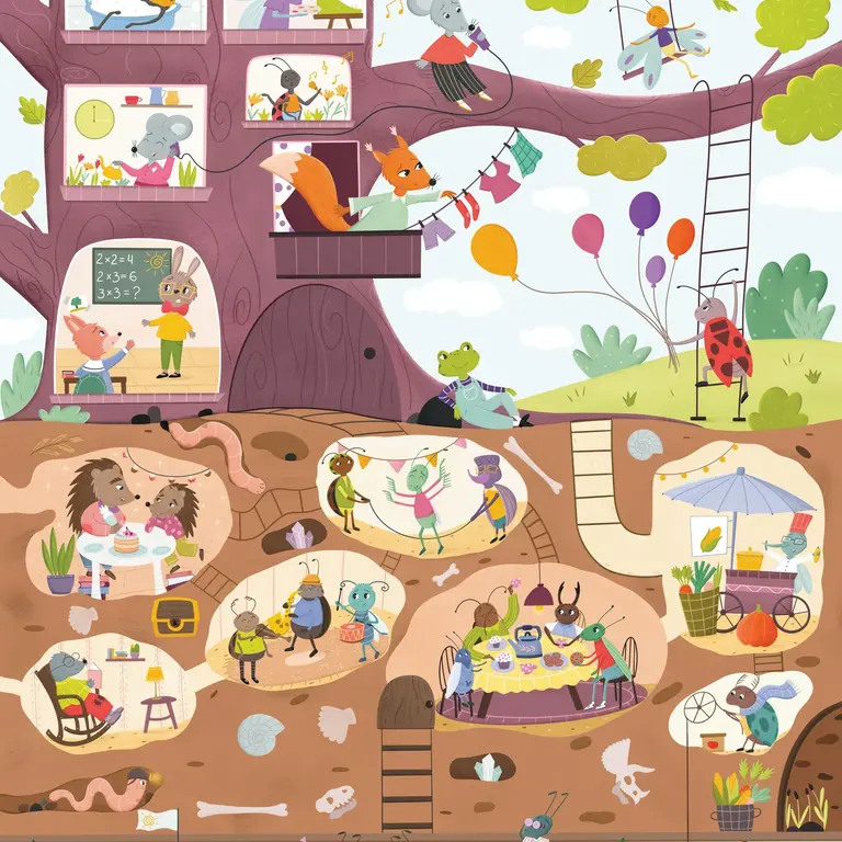 ONCE UPON A PUZZLE PUZZLE 200 PCS - SOUS LES BRANCHES