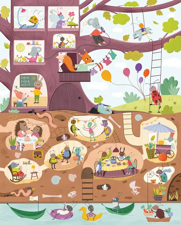 ONCE UPON A PUZZLE PUZZLE 200 PCS - SOUS LES BRANCHES