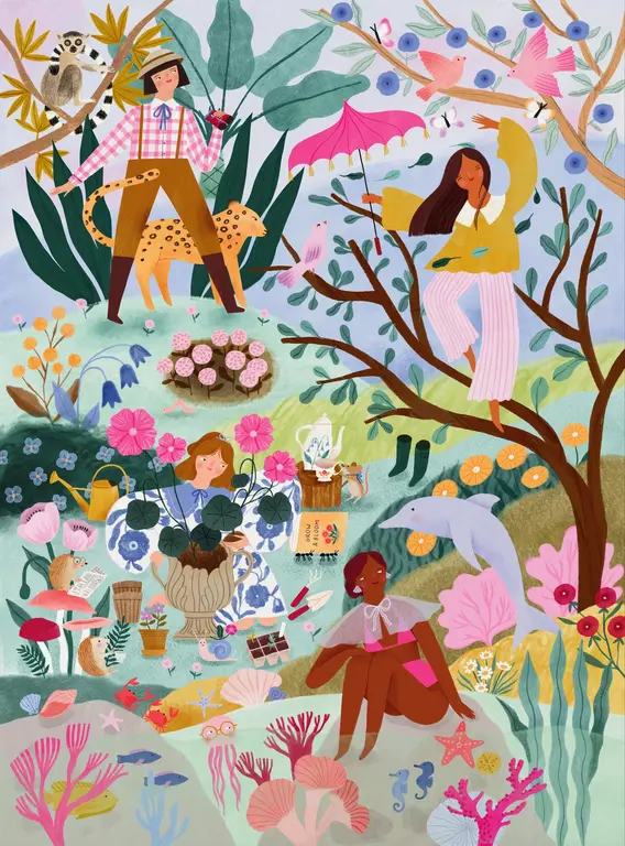ONCE UPON A PUZZLE PUZZLE 500 PCS - MURMURES DU JARDIN