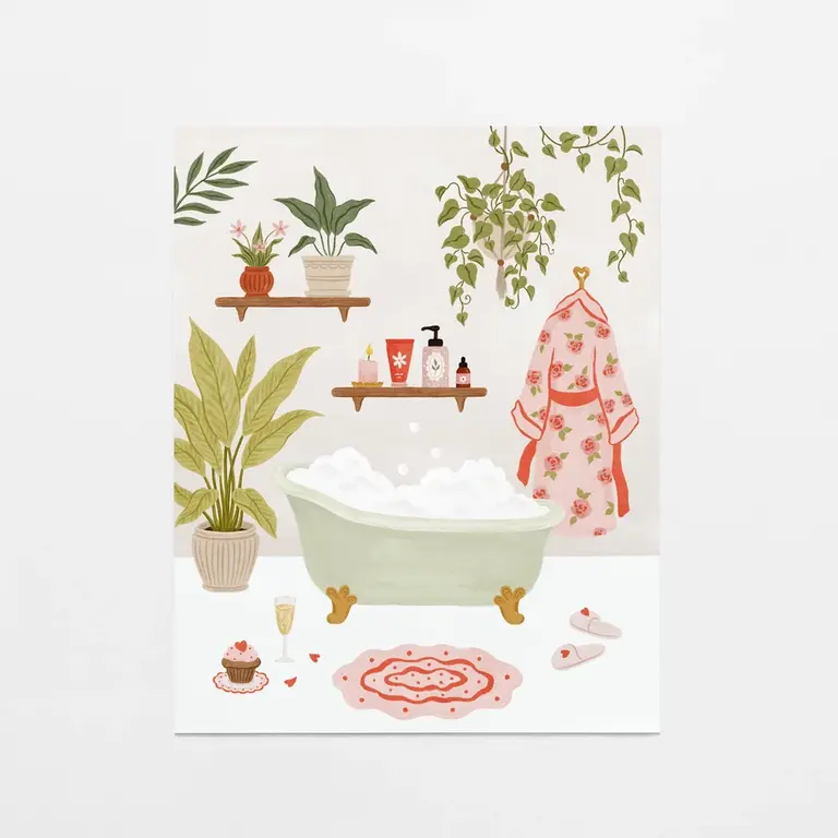 MARIE-LISE ILLUSTRATION AFFICHE 8 X 10 - MOMENT BIEN-ÊTRE