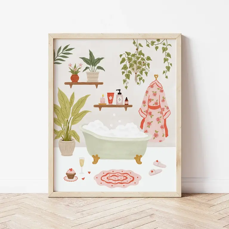 MARIE-LISE ILLUSTRATION AFFICHE 8 X 10 - MOMENT BIEN-ÊTRE