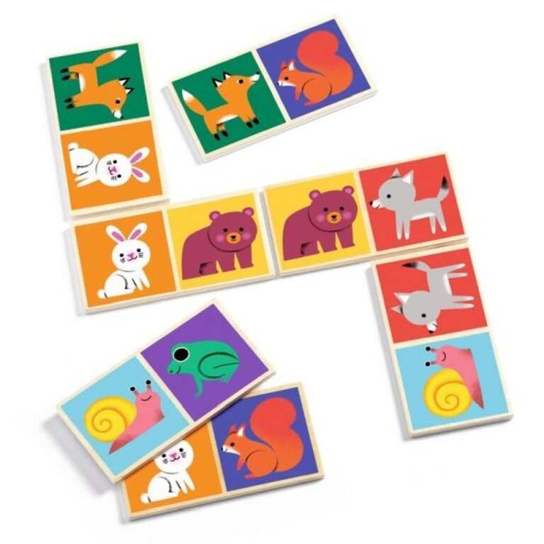 DJECO JEU DE DOMINO - DOMINO WOOD