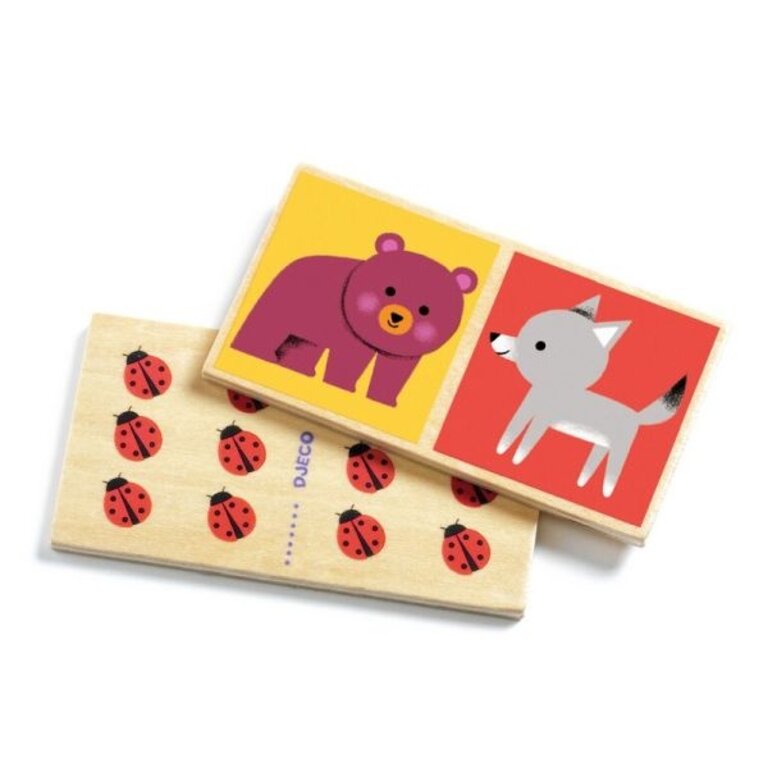 DJECO JEU DE DOMINO - DOMINO WOOD