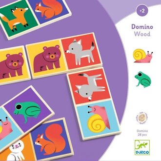 DJECO JEU DE DOMINO - DOMINO WOOD