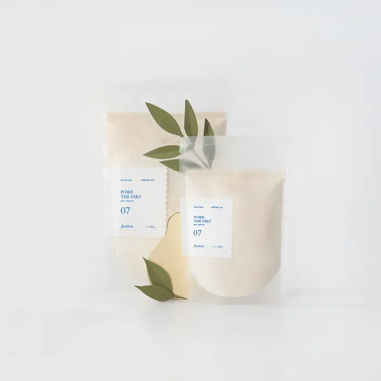 FLAMBETTE LAIT DE BAIN 100G - POIRE & THÉ VERT
