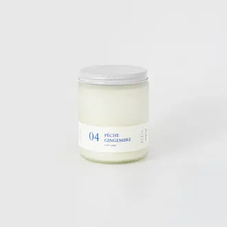 FLAMBETTE BOUGIE 8 OZ - PÊCHE & GINGEMBRE