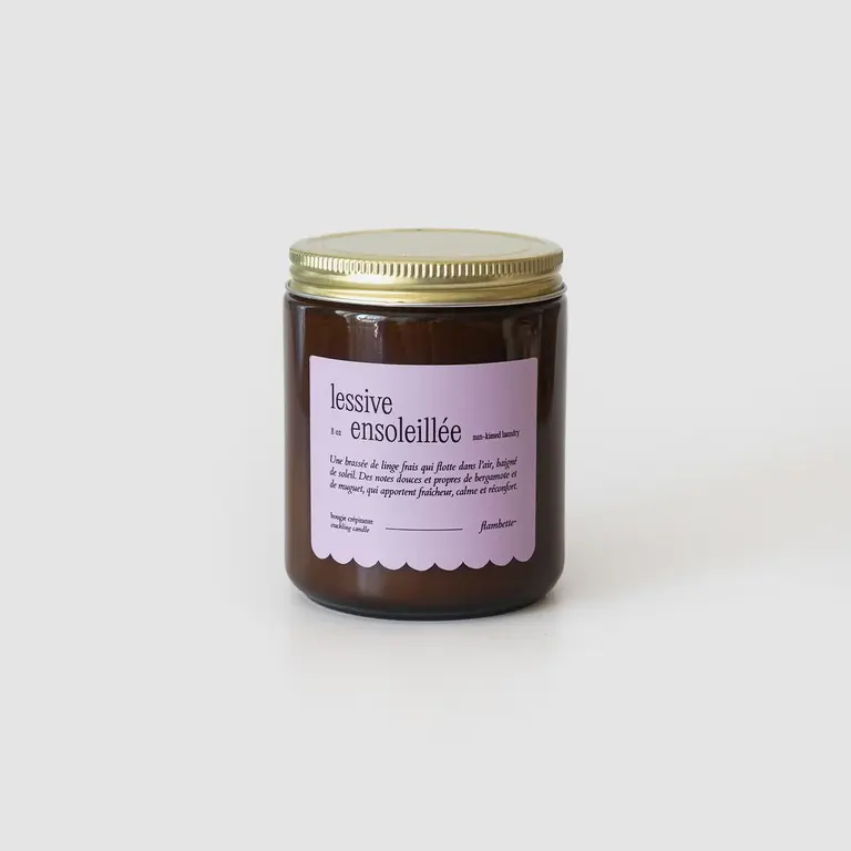 FLAMBETTE BOUGIE 8 OZ - LESSIVE ENSOLEILLÉE