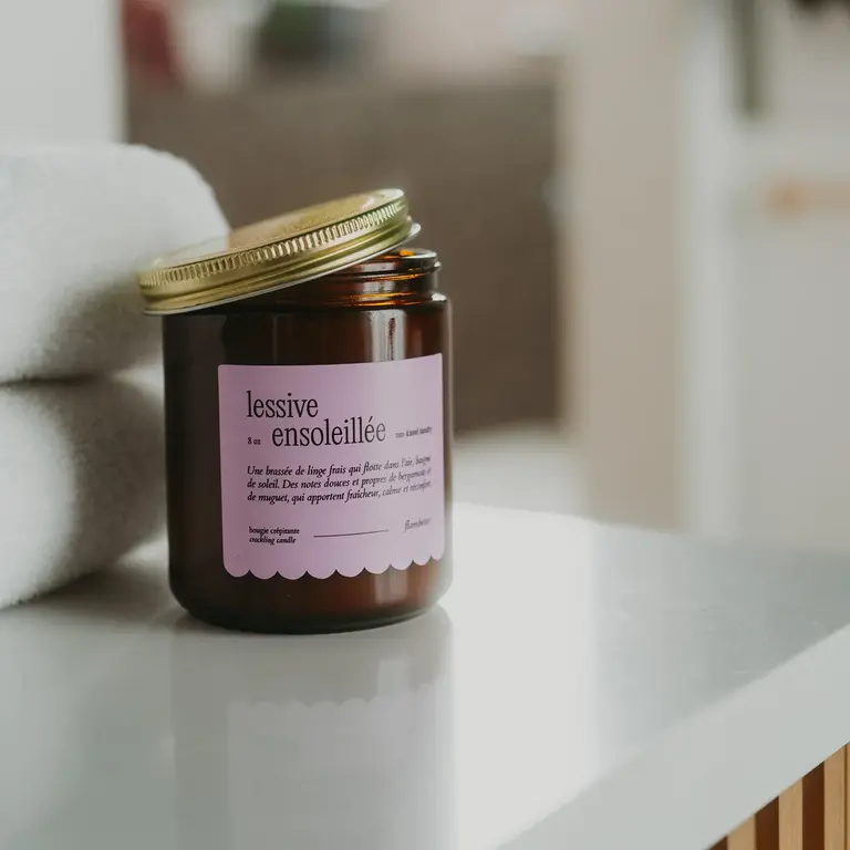 FLAMBETTE BOUGIE 8 OZ - LESSIVE ENSOLEILLÉE