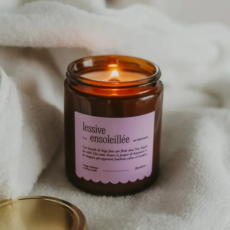 FLAMBETTE BOUGIE 8 OZ - LESSIVE ENSOLEILLÉE