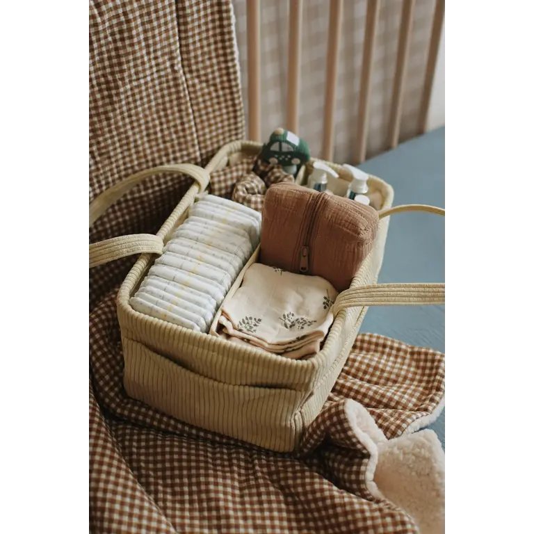 MINIKA PANIER ORGANISATEUR DE COUCHES - CREAM