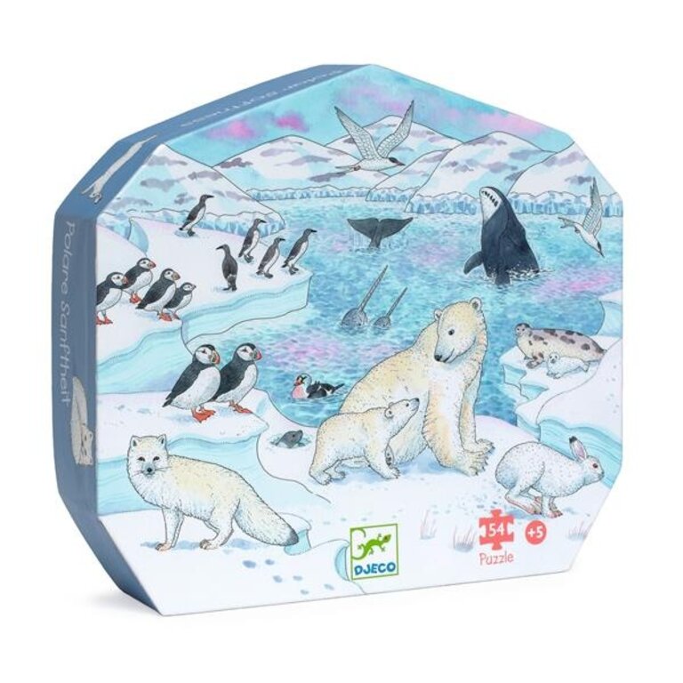 DJECO PUZZLE SILHOUETTE - DOUCEUR POLAIRE 54 PCS