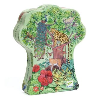 DJECO PUZZLE SILHOUETTE - JUNGLE INDIENNE 54 PCS