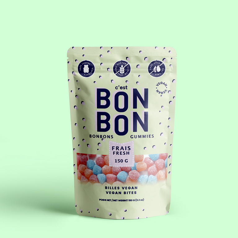 LA BOITE À BONBONS BILLES VÉGANES AUX FRUITS 150g