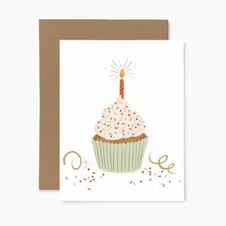 PAPIER FLEURI CO. CARTE DE SOUHAITS - CUPCAKE