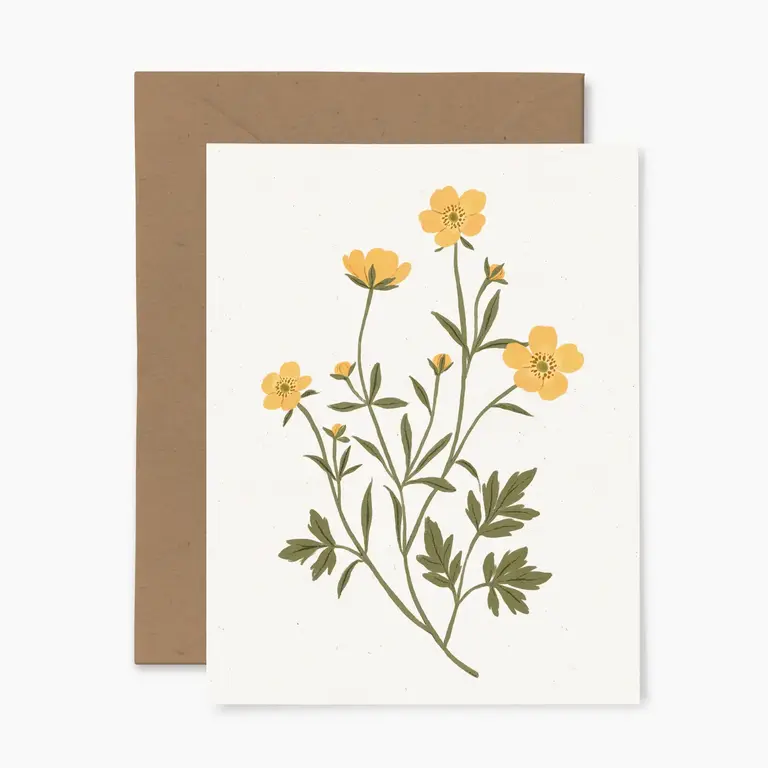 PAPIER FLEURI CO. CARTE DE SOUHAITS - RECONCULE ÂCRE