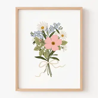 PAPIER FLEURI CO. AFFICHE 8 X 10 - BOUQUET PASTEL