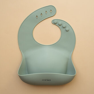 MINIKA BAVETTE EN SILICONE - SAUGE