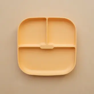 MINIKA ASSIETTE AVEC SUCCION EN SILICONE - SUNSET