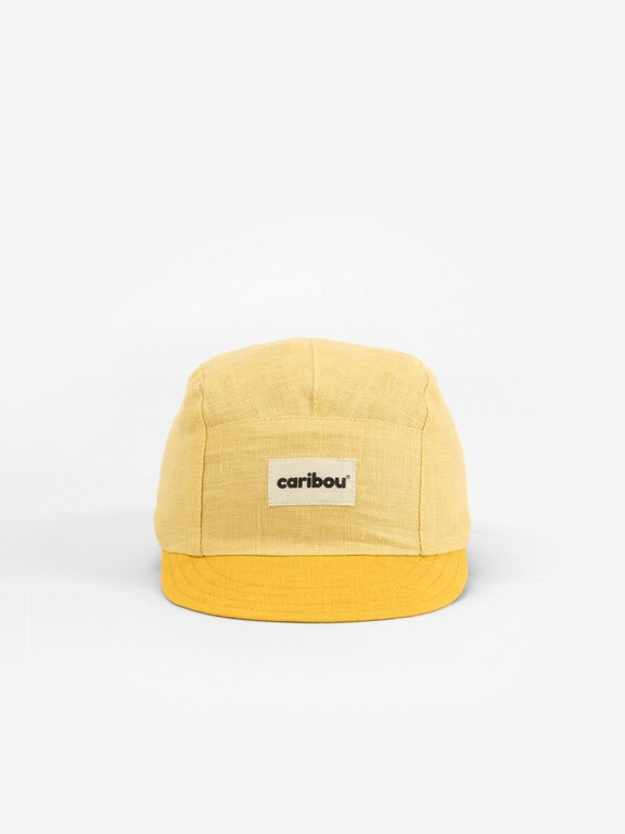 CARIBOU CASQUETTE EN LIN - DUO JAUNE