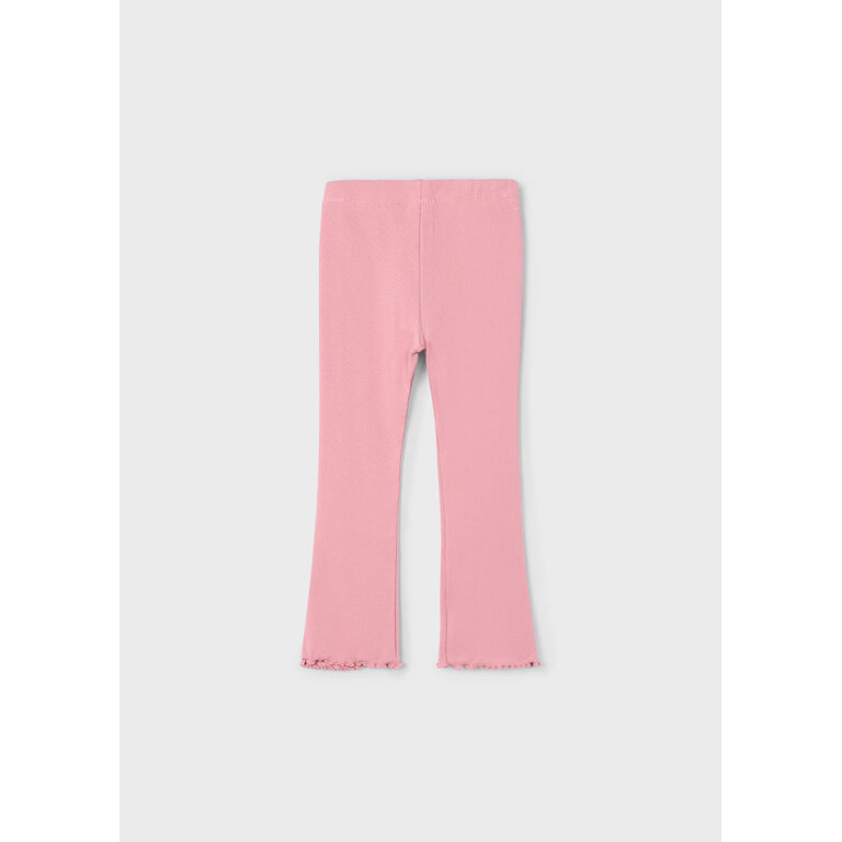 MAYORAL RIBBED FLARE LEGGINGS - ROSÉ