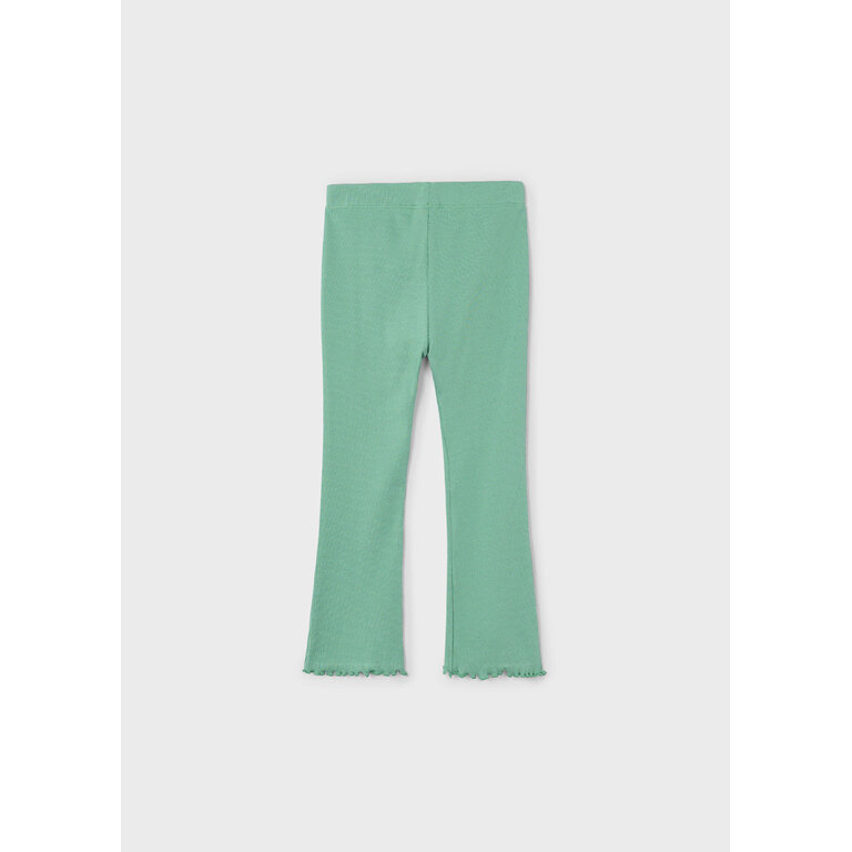 MAYORAL RIBBED FLARE LEGGINGS - MINT