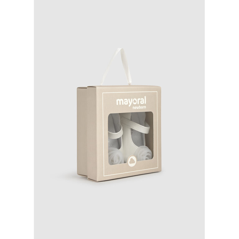 MAYORAL BALLERINE À FLEUR - ÉCRU